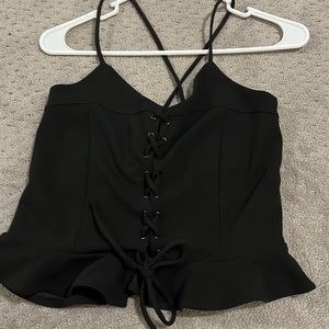 Express lace up corset top